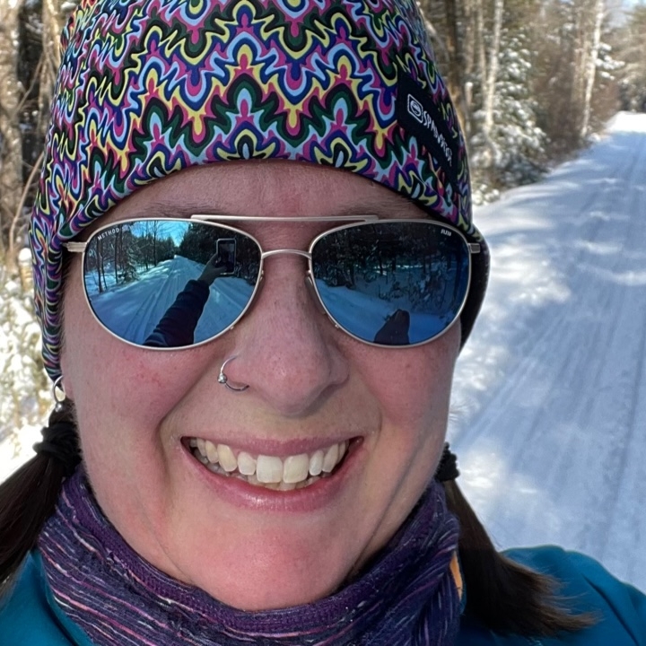 Snowmobile trails can be great for running!