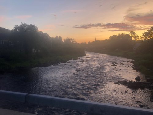 Sunrise in East Machias, my relay legs complete.