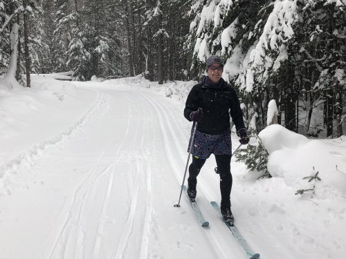 It was such a cold week I lost my motivation to run but the Nordic skiing was superb!