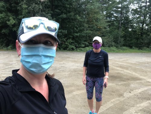 When your running partner asks you to mask up, you mask up. It's what love looks like.