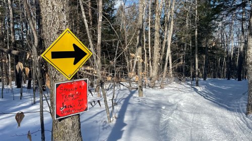 Trail signs help you know where you are.