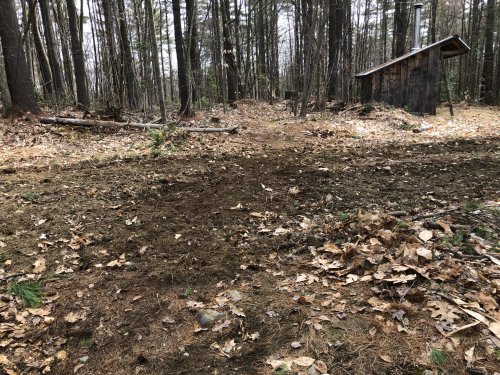 A smoother trail intersection, ready to ride as soon as the soil dries.